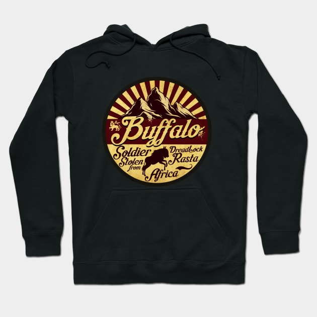 Buffalo Soldier Dreadlock Ras Hoodie by CTShirts